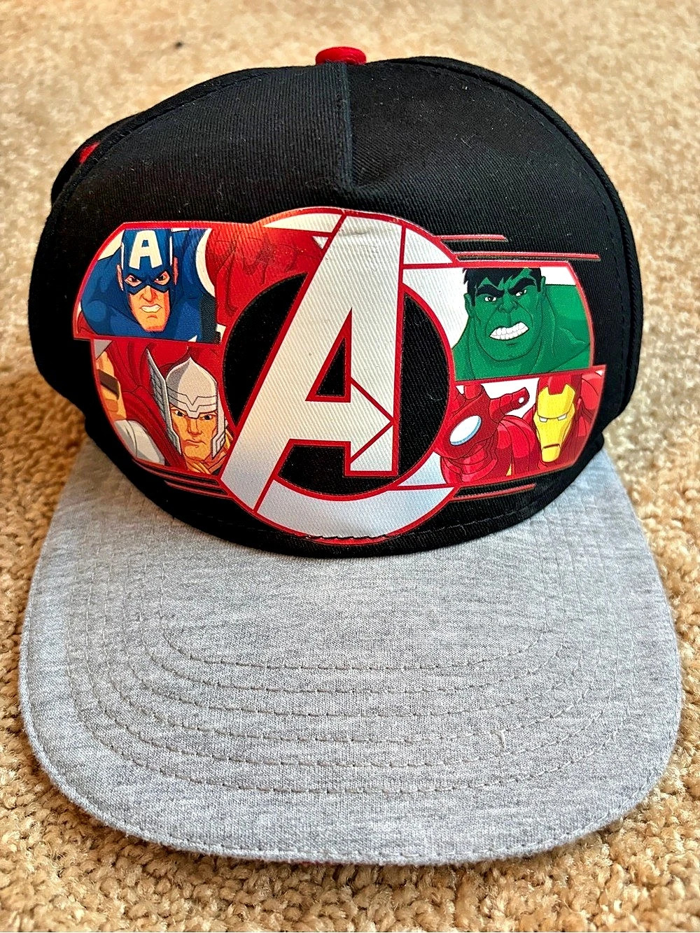 Marvel Avengers Character Graphic Snapback Hat